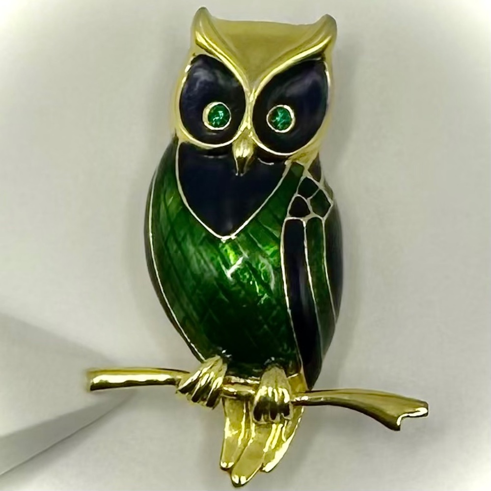 Unique Owl Brooch - Statement Piece